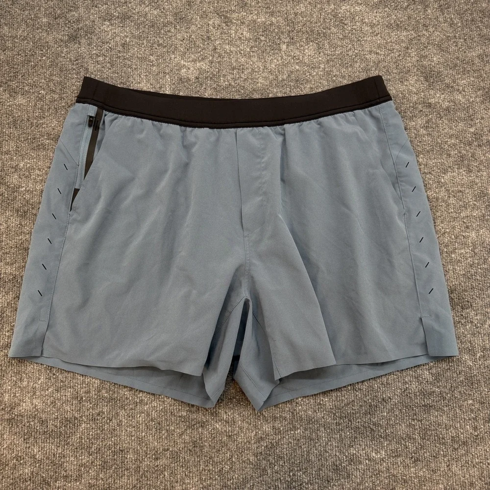 Ten Thousand Interval Shorts Men's 2XL Blue Athletic Running Shorts